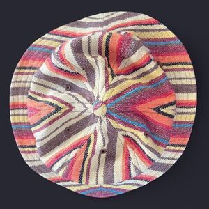 Volcom Size S/M Multi-coloured striped bucket hat